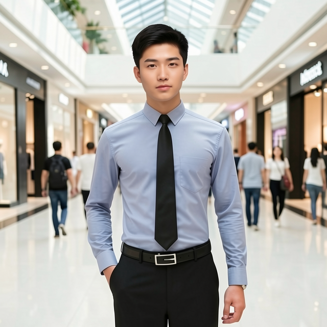 特制款灰色轻薄衬衫（分男女款）