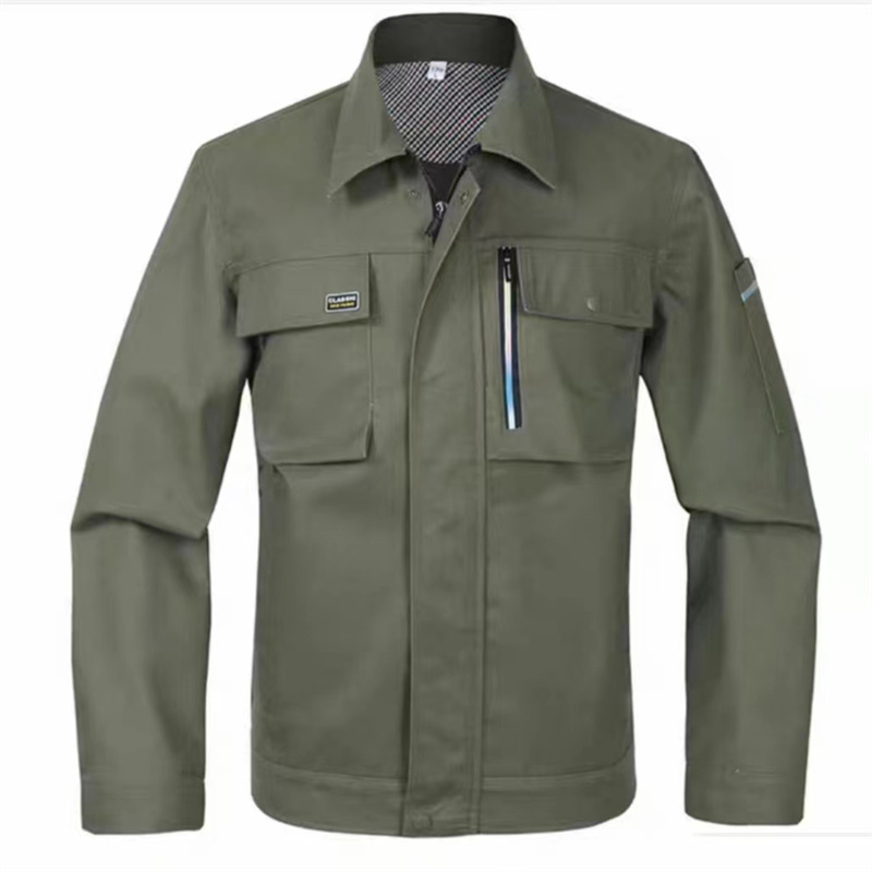 炫彩拉链高密细斜长袖工装B01-BDS-766-L上衣